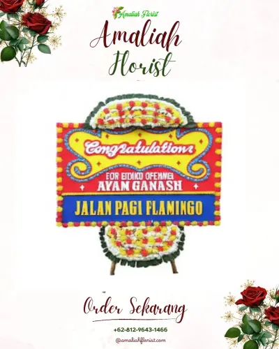 Bunga Papan Congratulation di Kamal
